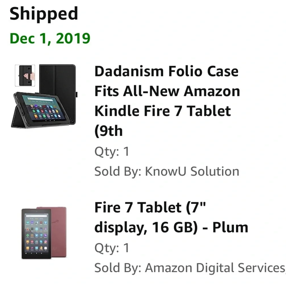 Kindle Fire 7 Tablet and Foglio Case